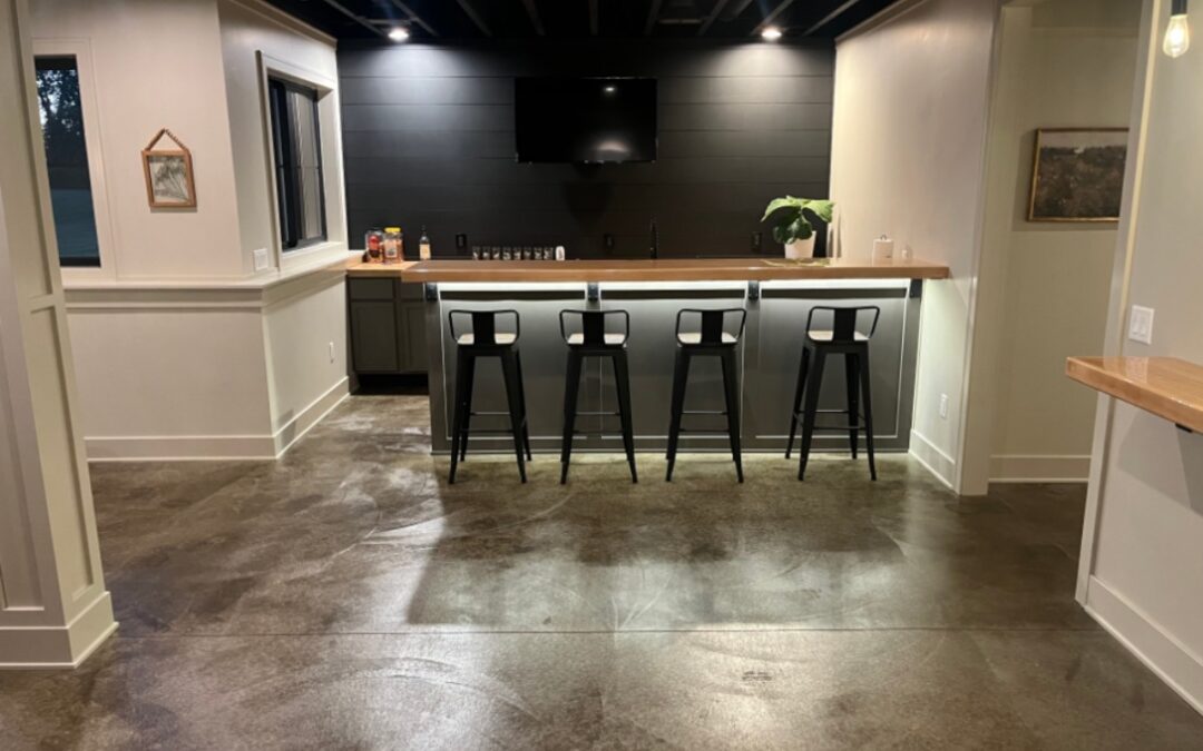 5. polished concrete basement